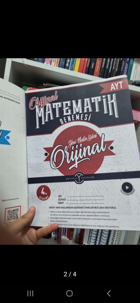 AYT Orijinal Matematik 12'li Deneme Sınavı - Görsel 2