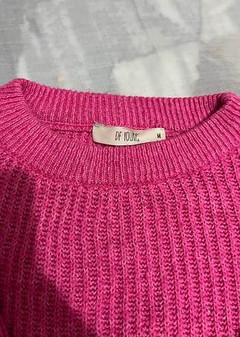 Defacto Pembe Triko Kadın Kazak, Uzun Kollu