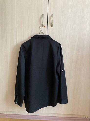 Mango Siyah Oversize Gömlek