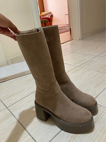 Zara Bratz Platform Yüksek Topuklu Çizme