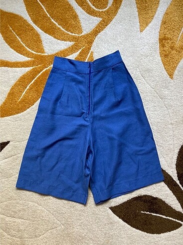 Zara Mavi Bermuda Şort