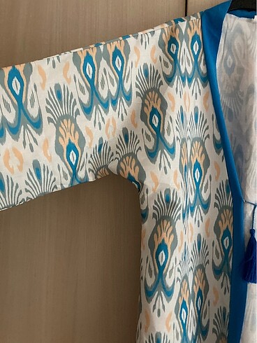 Diğer Desenli Uzun Kimono