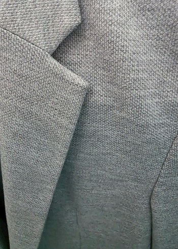 Gri erkek çocuk düğmeli blazer ceket - Görsel 6