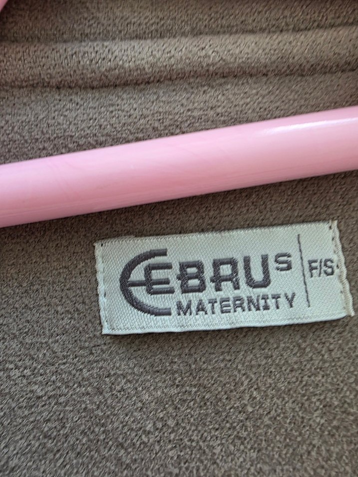 Gri Uzun Kesim Rahat Kesim Hamile Kabanı - Görsel 4