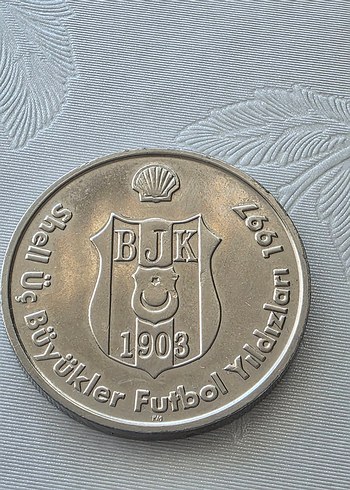 Beden gri Renk Üç büyükler futbol yıldızları.Metalik hatıra - Recep Çetin