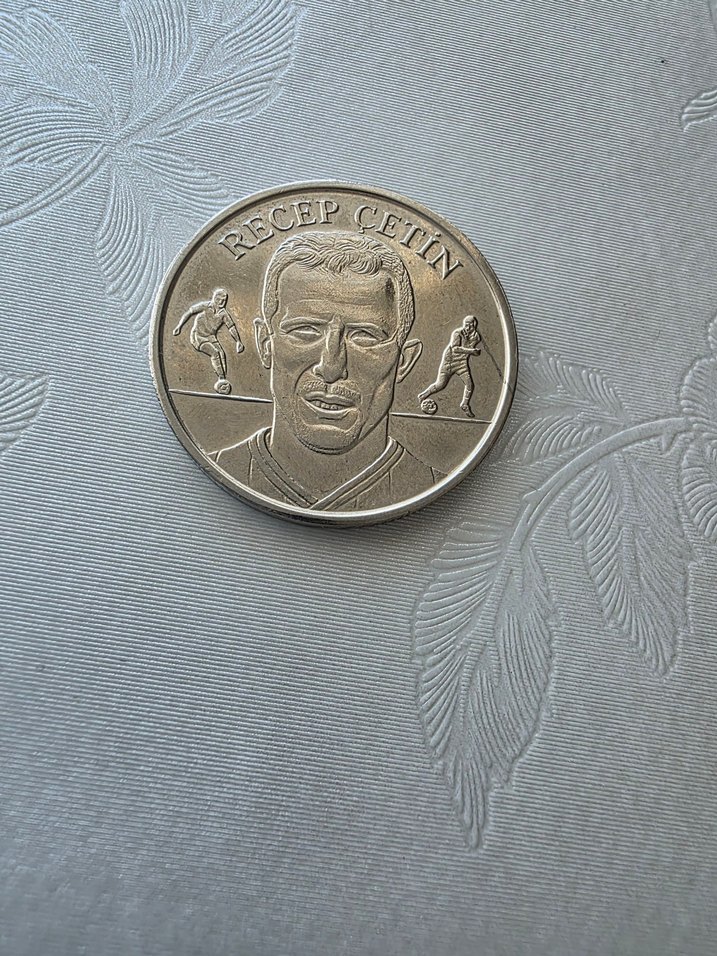 Üç büyükler futbol yıldızları.Metalik hatıra - Recep Çetin - Görsel 2