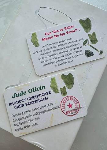 Orijinaldir yeşim Taşı Masaj Aleti ve Roller Seti - Görsel 5