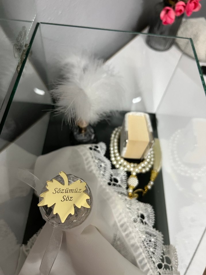 Söz mendili cam fanusu - Görsel 4