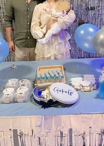 Bej Valonlu Şerit Detaylı Kat Kat Elbise - Görsel 7