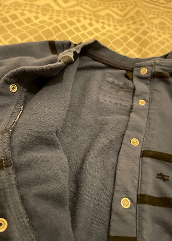 Uzun Kollu Mavi Bebek body - Görsel 4