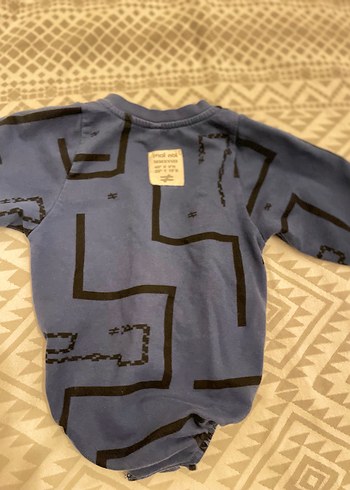 Uzun Kollu Mavi Bebek body - Görsel 2