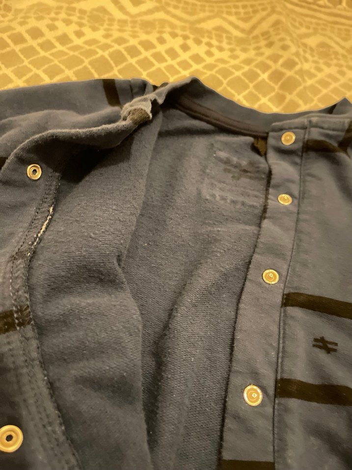 Uzun Kollu Mavi Bebek body - Görsel 4