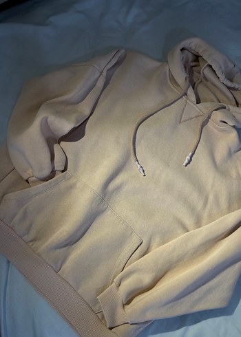 Bej Kapüşonlu Kadın Sweatshirt