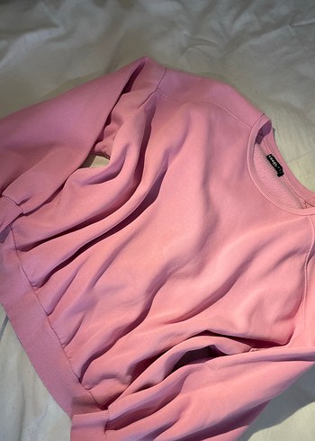 DEFACTO COOL Pembe Oversize Kadın Sweatshirt