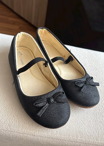 Kız Çocuk Siyah Klasik Babet Ayakkabı - Görsel 2