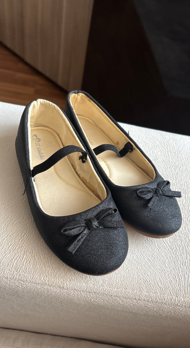 Kız Çocuk Siyah Klasik Babet Ayakkabı - Görsel 2