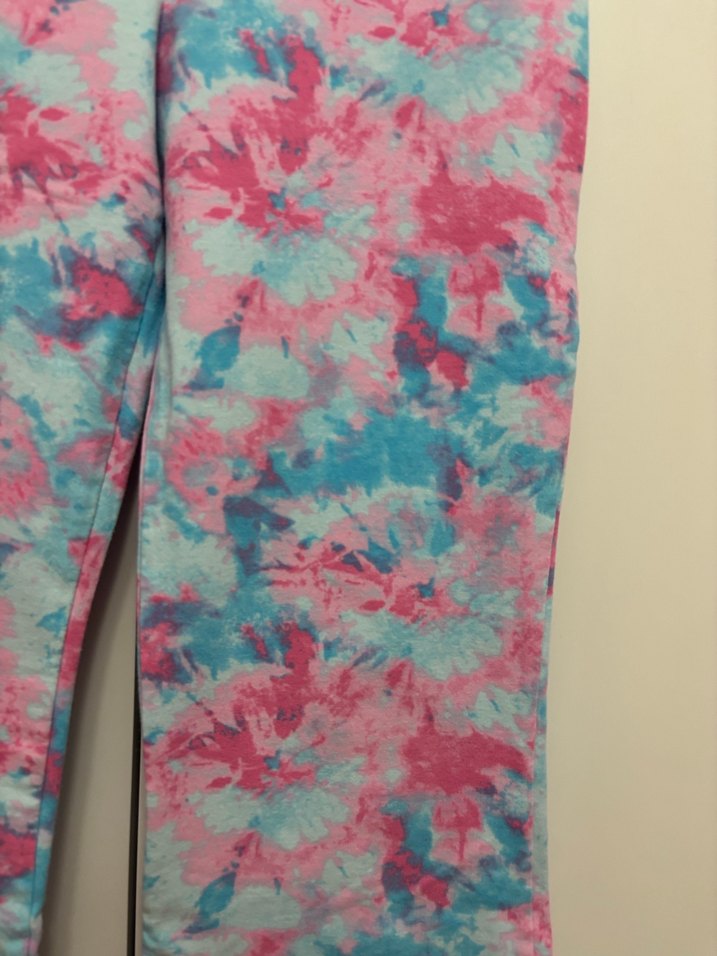 Kız Çocuk Pembe Bağlama Desenli Rahat Tayt - Görsel 2