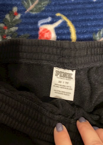 Pink Step Kadın Siyah Payetli Dar Kesim Pantolon