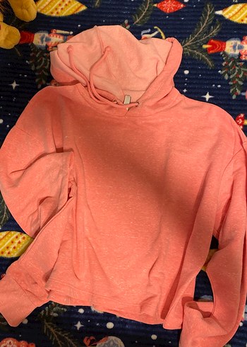 Pembe Kapüşonlu Kadın Sweatshirt