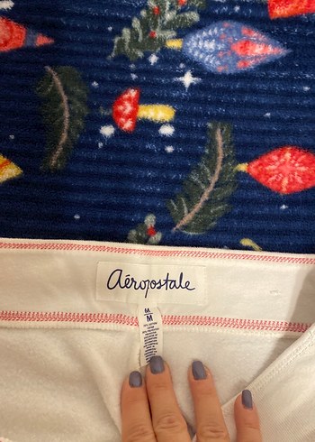 Aeropostale Beyaz Baskılı Kadın Eşofman Altı