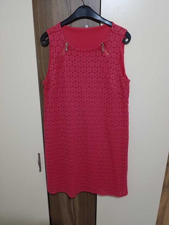 2XL PEMBE ELBİSE - Görsel 2