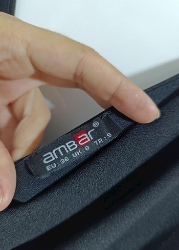 Siyah V Yaka 36 beden elbise - Görsel 2