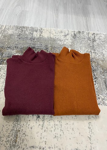 Kadın Uzun Kollu Boğazlı Triko Kazak - Görsel 2