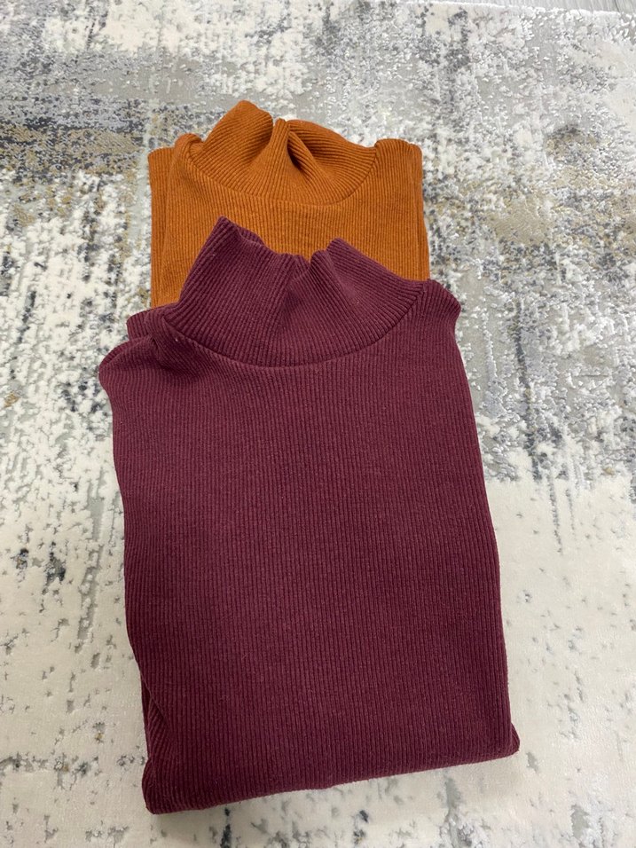 Kadın Uzun Kollu Boğazlı Triko Kazak - Görsel 3