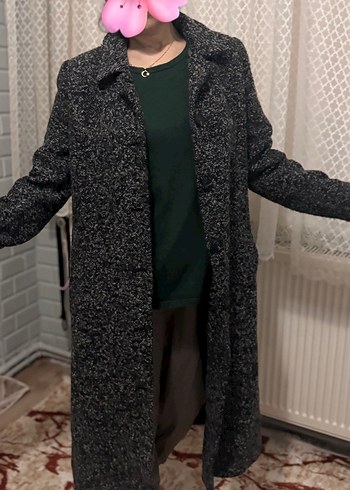 38 Beden siyah Renk Kadın kaşe kaban