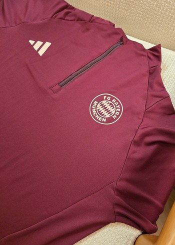 Bordo Fermuarlı Erkek Spor Sweatshirt - Görsel 3