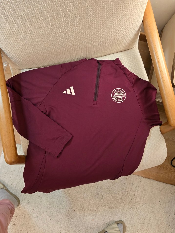 Bordo Fermuarlı Erkek Spor Sweatshirt - Görsel 2