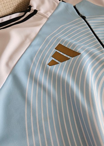 Erkek Mavi Beyaz Kısa Kollu Futbol Forması - Görsel 4