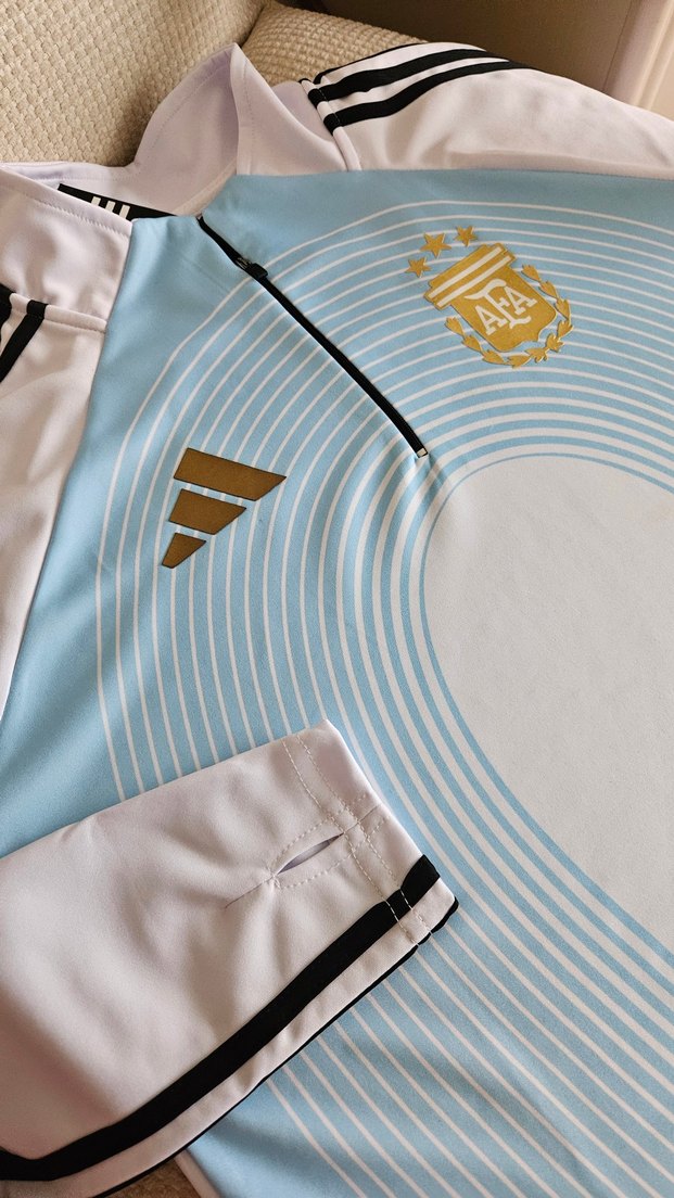 Erkek Mavi Beyaz Kısa Kollu Futbol Forması - Görsel 3