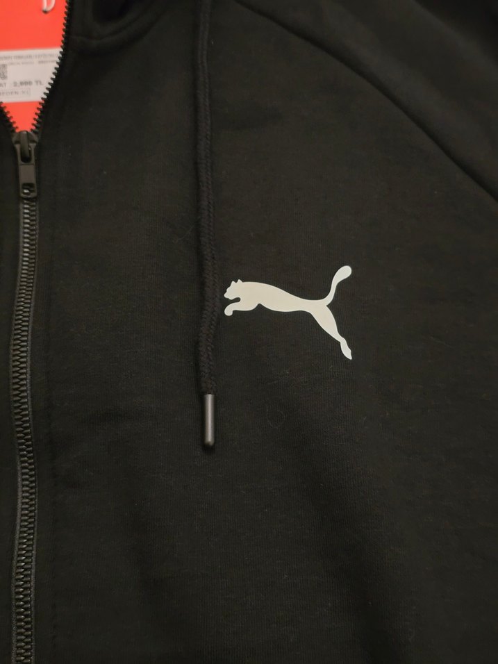 Erkek Siyah Spor Sweatshirt - Görsel 2