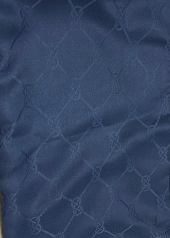 Zincir Detaylı jakar Lacivert Kadın Şal - Görsel 3