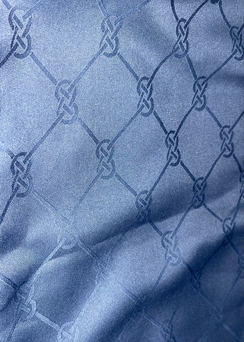 Zincir Detaylı jakar Lacivert Kadın Şal - Görsel 2