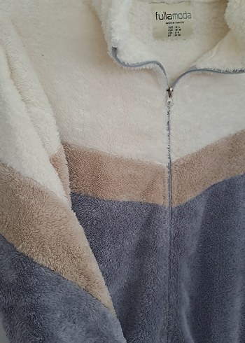 Fullamoda yumuşak fermuarlı sweat - Görsel 3