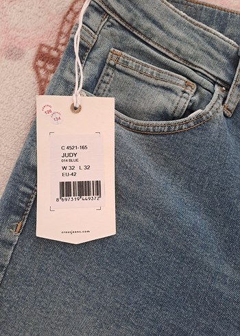 32 Beden Kadın Gevşek Kesim Midi Kot Pantolon