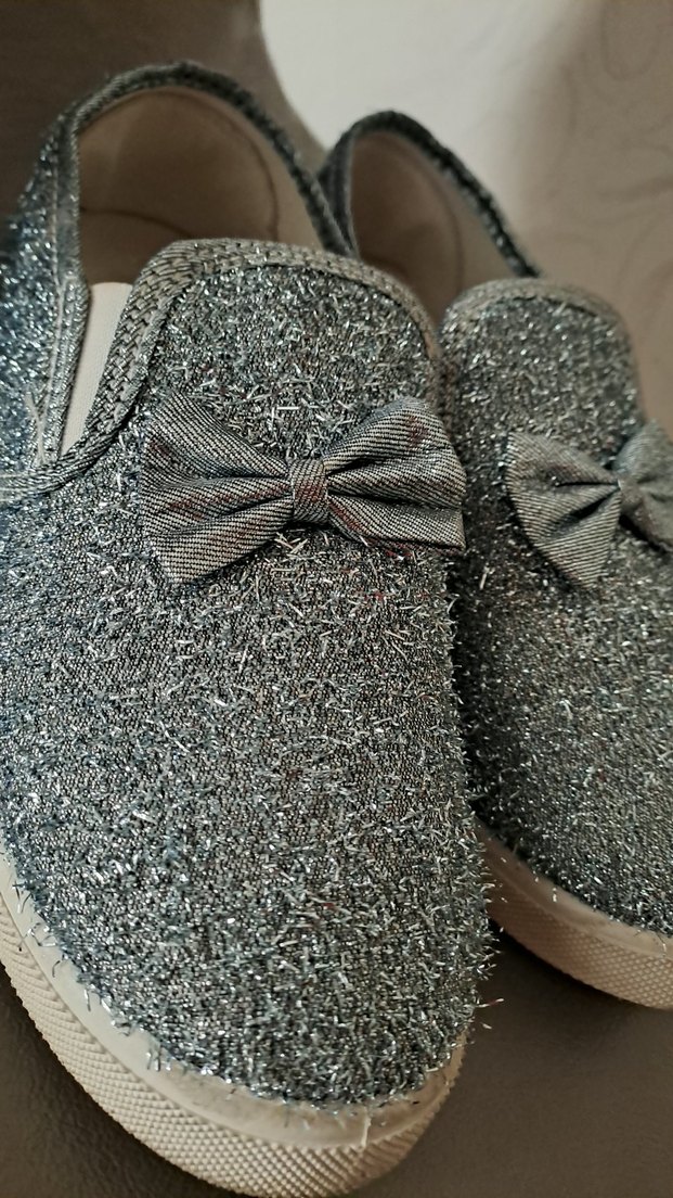 Kız Çocuk Gri Fiyonk Detaylı Loafer - Görsel 3