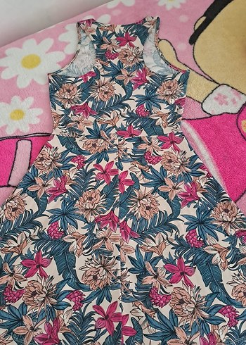 Çiçek Desenli Bohem kadin Elbisesi - Görsel 3