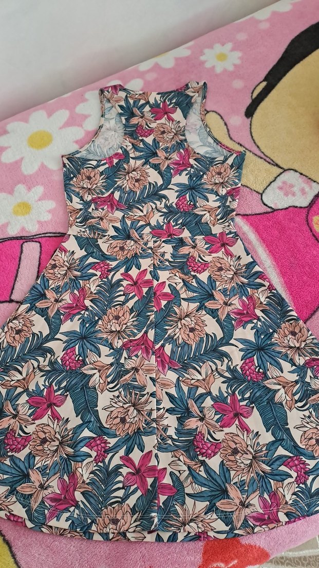 Çiçek Desenli Bohem kadin Elbisesi - Görsel 3