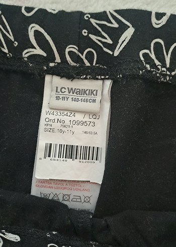 Kız Çocuk Siyah Desenli Tayt - Görsel 3