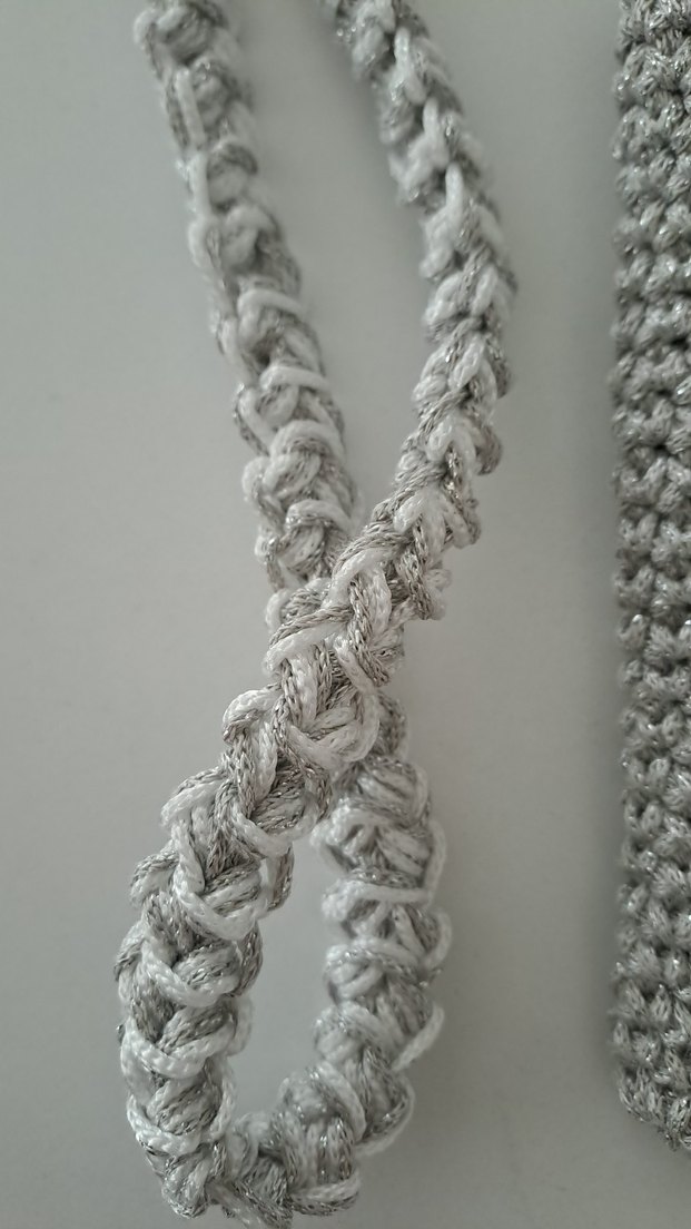 Örgü Gri Kadın Çapraz Çanta - Görsel 4