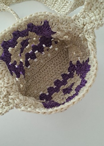 Bohem Örgü Kadın Çanta - Görsel 3