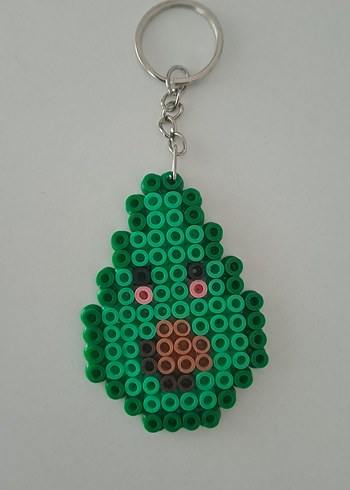 Boncuklu Yeşil Rock Punk Anahtarlık - Görsel 3