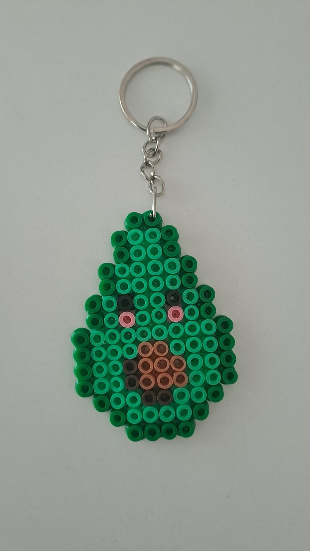 Boncuklu Yeşil Rock Punk Anahtarlık - Görsel 3