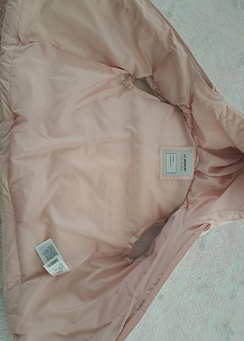 Kız Çocuk Pembe Peluş Detaylı Yelek - Görsel 3