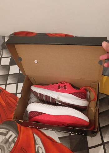 kırmızı erkek koşu ve günlük kullanım ayakkabisi - Görsel 5