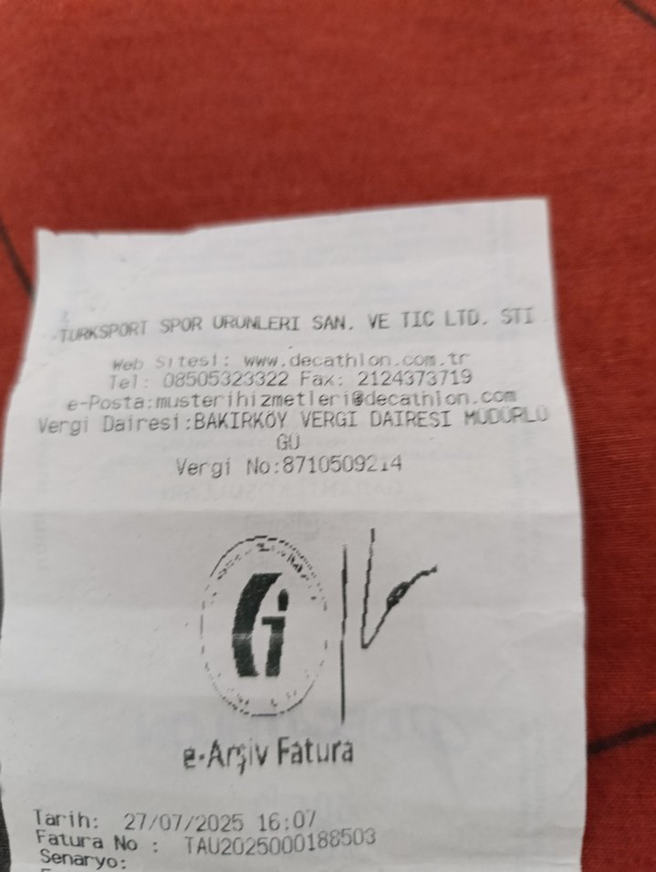 Decathlon Spor Ürünleri e-Arşiv Fatura - Görsel 3