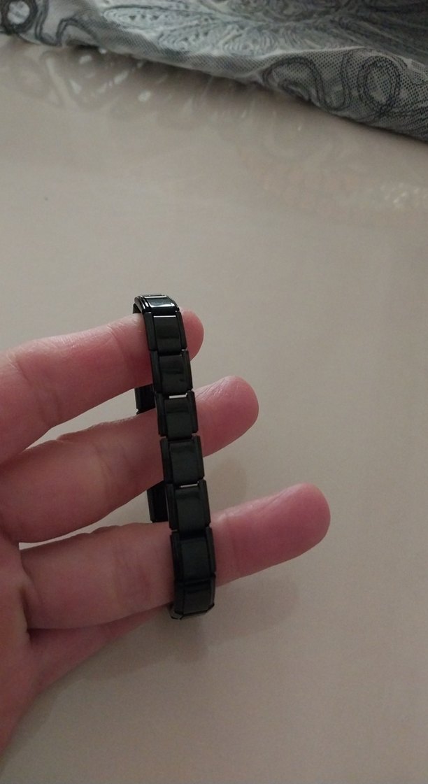 Siyah Elastik Gotik Kadın Bileklik - Görsel 2